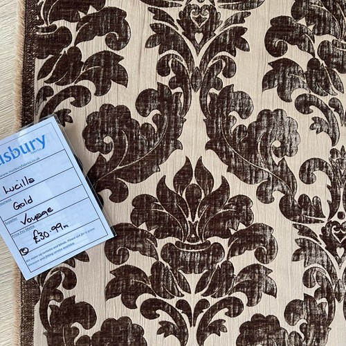 Voyage brown velvet curtain - voyage,