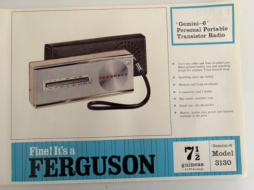 Ferguson 3130 gemini - gemini, 6"
