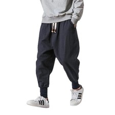 Men Cotton Linen Harem Pants