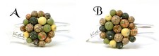 Viva Beads New Harvest Flat Cluster Cuff Bracelet