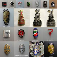 Metal Head Badge Bike Decal Bicycle Self-adhesion Stickers