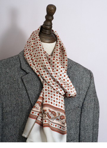 Men 100 silk paisley scarf - silk,
