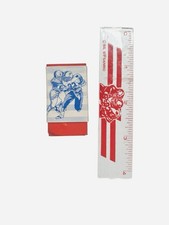Vintage 1989 Sanrio Football Eraser & Mini Ruler Set – Rare Sports Stationery