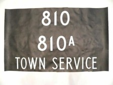 Vintage London destination bus blind 810 810A Town Service
