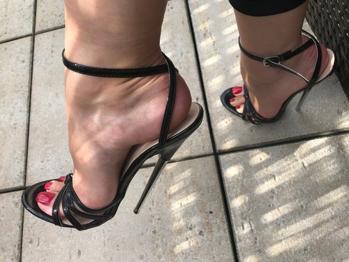 High heel sandals - sandals, metal