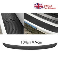 104cm Car Rear Bumper Sill Plate Trim Strip Carbon Fiber Scratch Protector