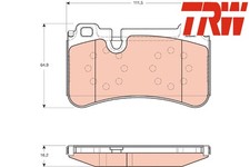REAR BRAKE PADS SET GDB1711