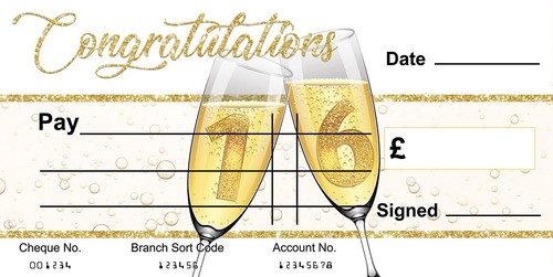 Large gift cheque big - large,