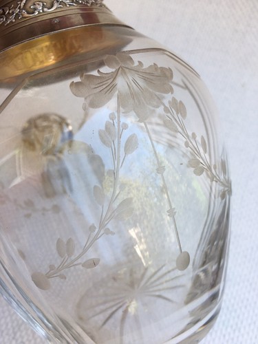 Antique glass french exquisite - antique,