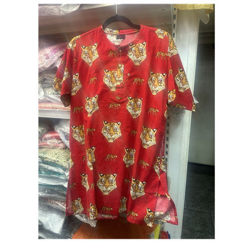 Men dashiki red traditional - men's,