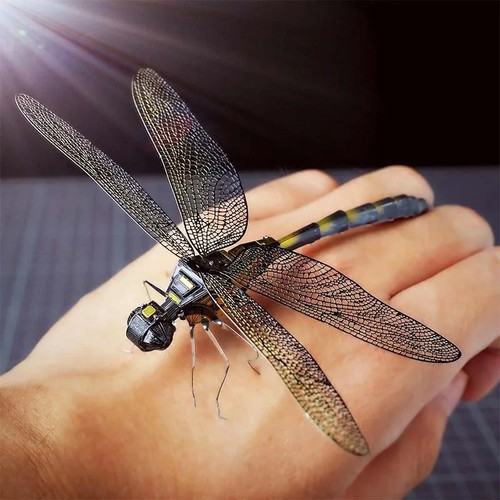 Metal puzzle dragonfly - metal,