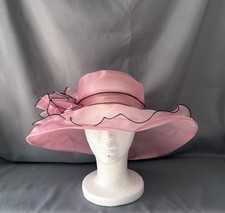 Stunning large pink ladies hat