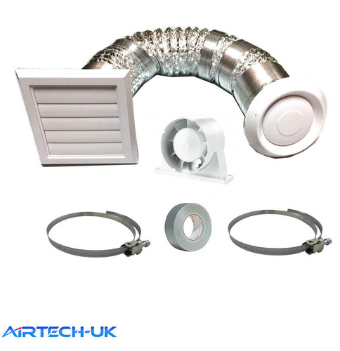 Inline extractor fan with - inline,