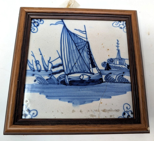 Dutch delft blue framed - dutch,