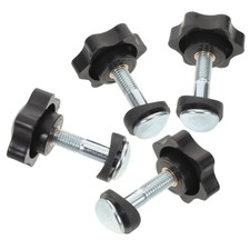  4pcs Lawn Mower Parts: Lawnmower Handle Knob Bolt Nut Set - Universal Tractor