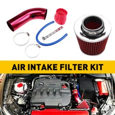Car Cold Air Intake Filter Induction Kit Pipe Aluminum Power Flow Hose System 3"