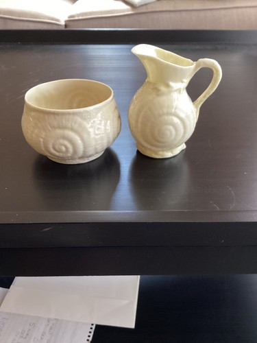 Belleek toy shell creamer and - toy,