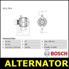 Alternator Fits VAUXHALL TIGRA Opt2/2 I 1.4 1.6 X14XE X16XE S93 0068306890