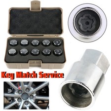 Replacement Locking Wheel Nut Key Security Master Lock Bolt Screw Nut For Ford