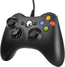 Wired Xbox 360 Controller Joystick Gamepad Ergonomic Design Built In Dual Motors