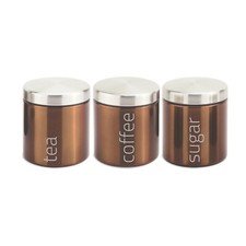 SQ Professional Airtight Tea, Sugar & Coffee Storage Canisters 3pc Set