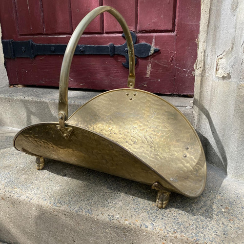 Vintage solid brass - vintage, firewood