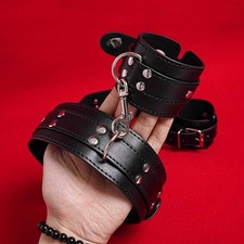 Bondage PU Leather Handcuffs