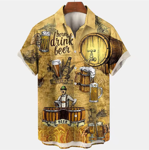 Mens button down shirts beer - button,