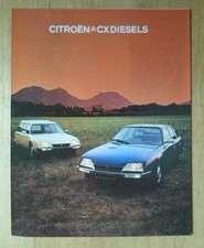 CITROEN CX 2200 Diesels orig 1976 UK Mkt Sales Brochure