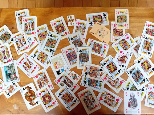 Vintage playing cards - 50,