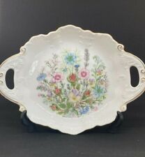 Aynsley Wild Tudor English fine bone china Handled dish 