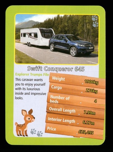 Info card caravan swift - x,