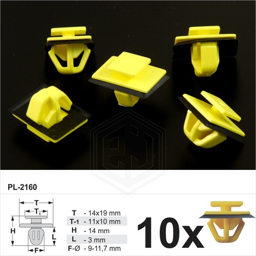 10x clips for hyundai sill - clips,