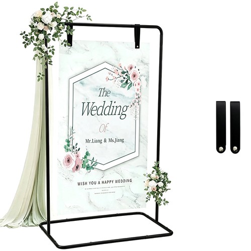 Wedding welcome sign stand - sign,