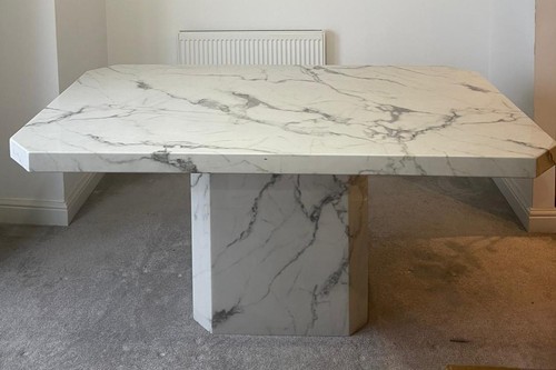 160cm marble white - 🍽️,