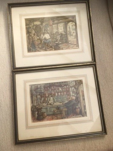 Two vintage anton pieck - vintage, prints