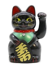 Black Lucky Money Cat 15 cm