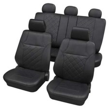Black Leatherette Luxury Car  Seat Cover set for Audi A3 2003-2012