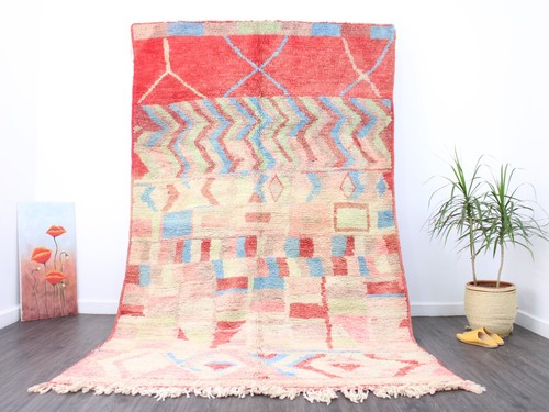 Vintage moroccan rug 5x9 pink - 5x9,,