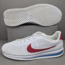 Nike Cortez Ultra Moire Trainers UK 9.5 Men's White Red Blue Forrest Gump Retro