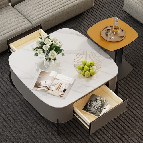 Luxury marble coffee table - marble,