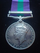 GENERAL SERVICE MEDAL (GSM)BAR PALESTINE 45-48 19097565 SGN A R THOMPSON SIGNALS