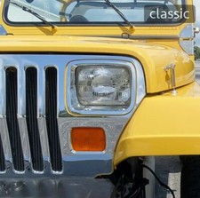 2x Jeep Wrangler YJ headlights year 85-05 for conversion US to EU convert TÜV