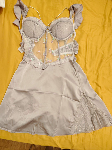 Purple floral satin mesh - floral,