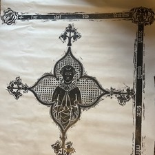 Vintage Brass Rubbing on