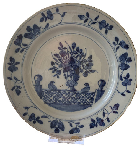 18th delftware tin - 18th,