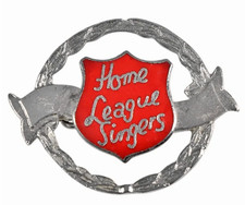 Vintage The Salvation Army Home League Singers Enamel Brooch Badge