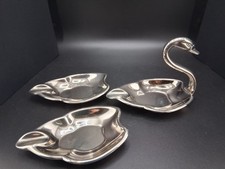 Three Silver Plated Seba Swan