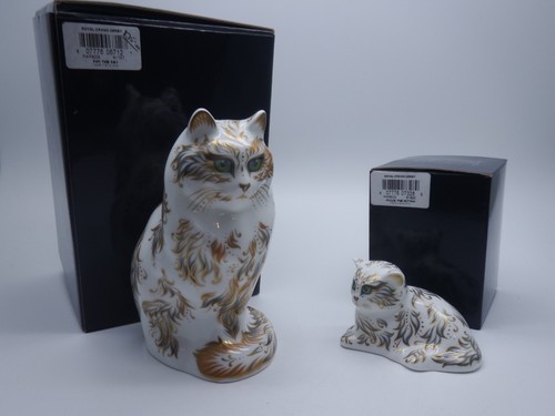 Royal crown derby - crown, cat