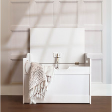 White Square Toy Box Large